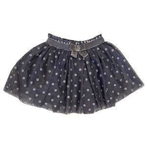 Cat & Jack Grey + Silver Tulle Skirt